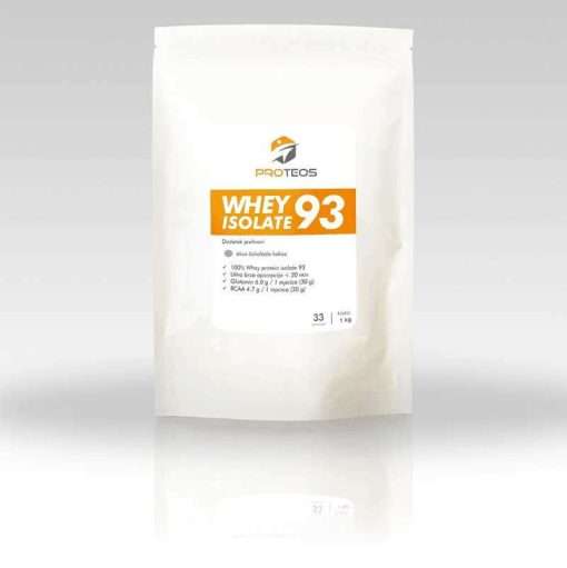 izolat_cokolada_prednja Pakiranje Proteos Whey izolat 93 proteina od 1 kg, okus čokolada, s istaknutim certifikatom Informed Sport.